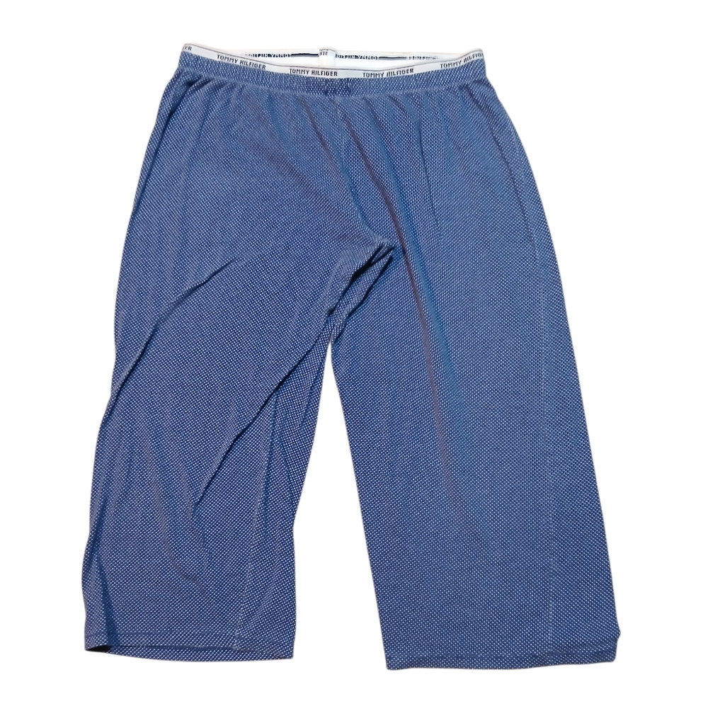 Tommy Hilfiger Blue and White Women's Size Small Lounge Pants